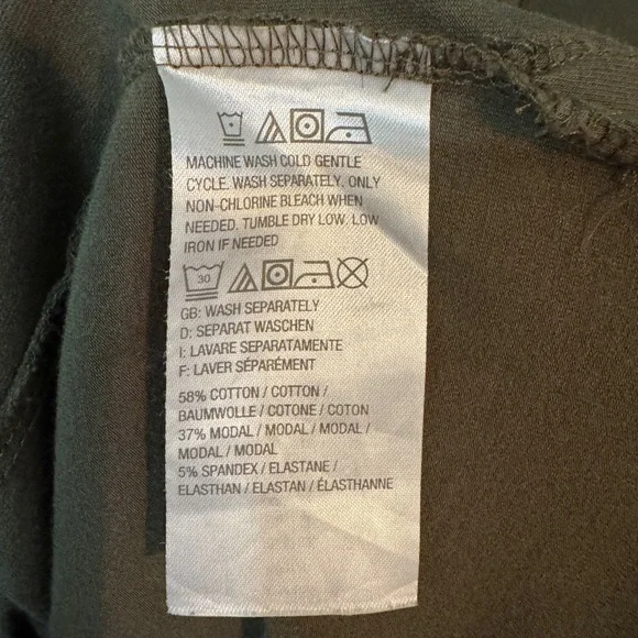 Isaac Mizrahi Live Sleeveless Maxi Dress Side Slits-Reg Size Large Fall Olive - Picture 7 of 9